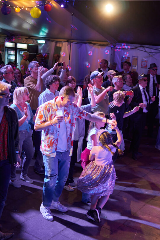 Dancing in the crowd